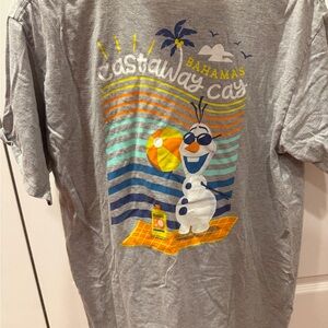 Disney Cruise Line Castaway Cay Olaf t-shirt large